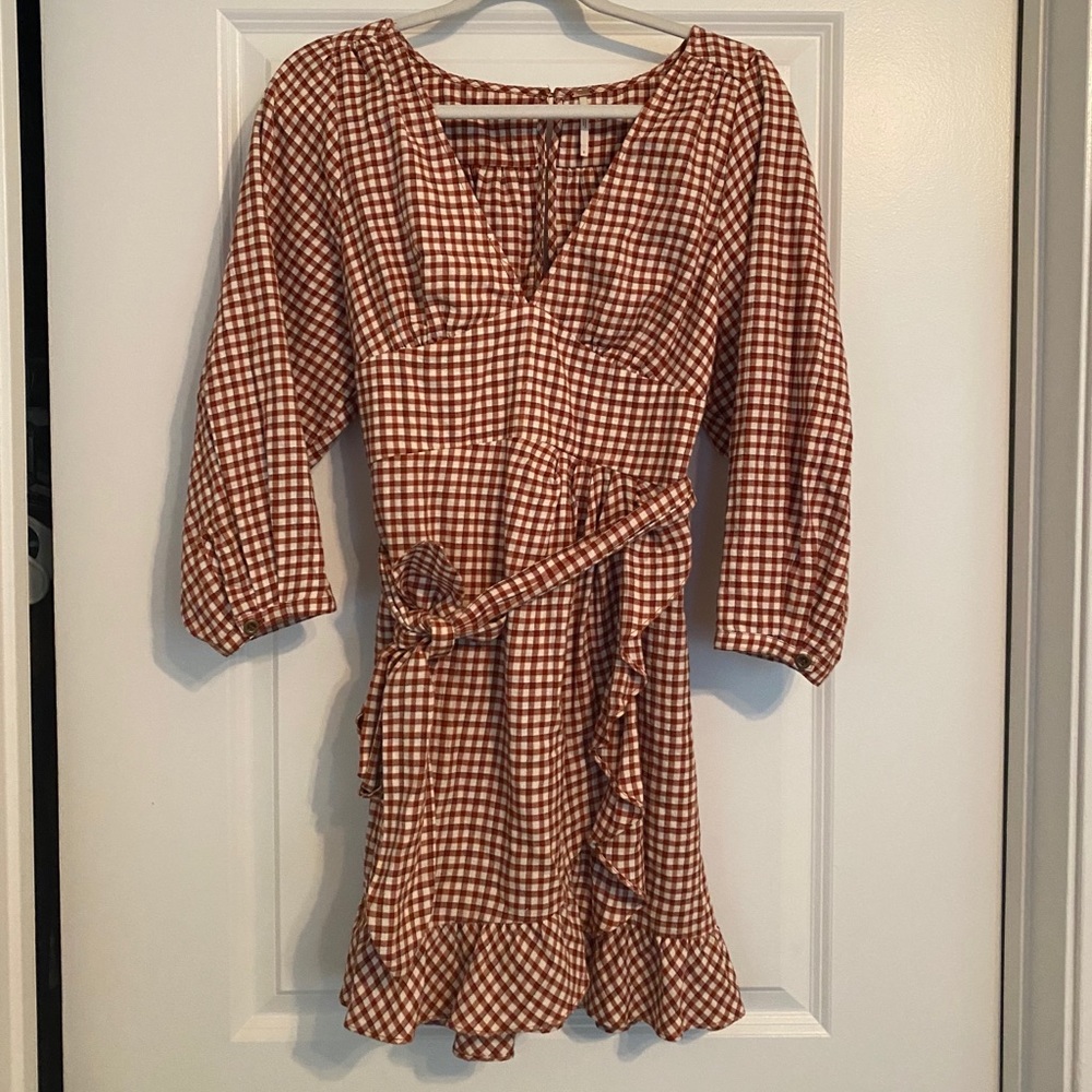 Free People Gingham Dress